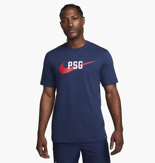 Футболка мужская Nike Paris Saint-Germain Swoosh T-Shirt Blue FD1040-410