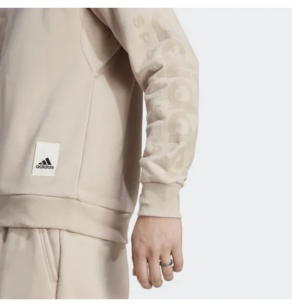 Світшот чоловічий Adidas Sportswear Lounge Fleece Sweatshirt Beige IA9362
