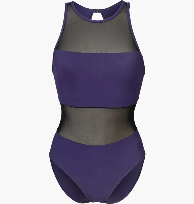 Купальник женский Arena Mesh Panels Swimsuit Vent Back Blue 006658-900