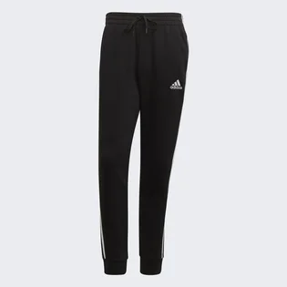 Штаны мужские Adidas Essentials French Terry Tapered-Cuff 3-Stripes Pants Black GK8821