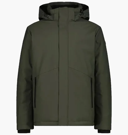 Куртка чоловіча CMP Jacket Snaps Hood Feel Warm Olive 34K0197-F905