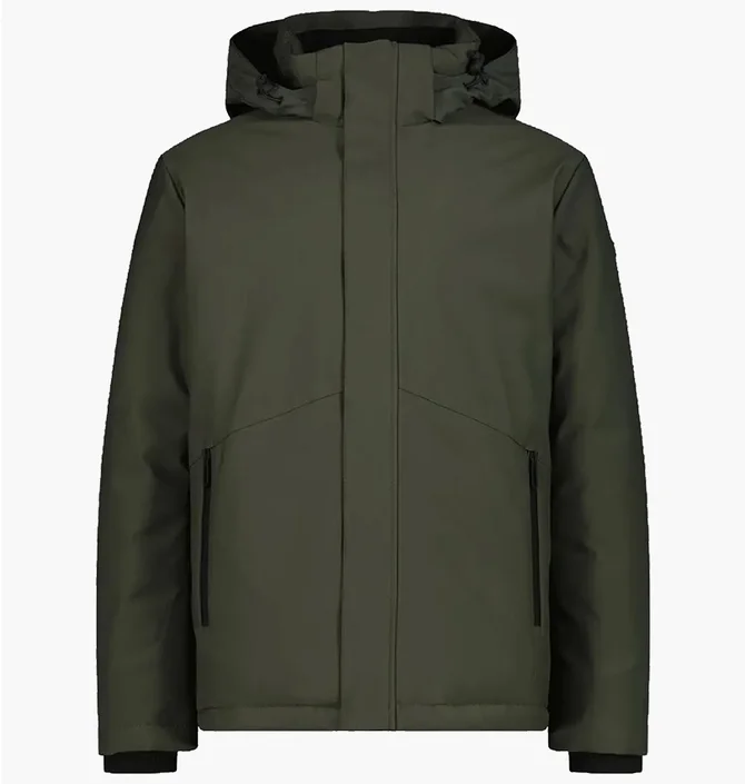 Куртка чоловіча CMP Jacket Snaps Hood Feel Warm Olive 34K0197-F905