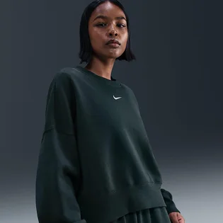 Світшот жіночий Nike Style Flc Crew Oos Turquoise DQ5761-390