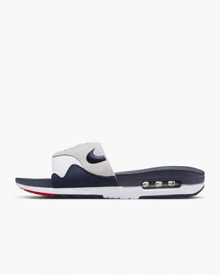 Тапочки чоловічі Nike Air Max 1 MenS Slides Grey DH0295-104