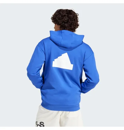 Толстовка мужская Adidas Future Icons Badge Of Sport Full Zip Blue IR9172