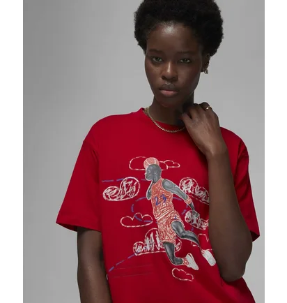 Футболка жіноча Air Jordan T-Shirt Artist Series By Parker Duncan Red DX0420-687
