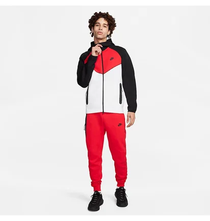 Спортивный костюм мужской Nike Tech Fleece Windrunner Full-Zip Red/Multi FZ4709-100__FZ4710-657