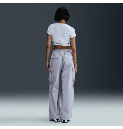 Футболка жіноча Nike Tight Cropped Mini-Rib 2-In-1 Grey HJ1299-051