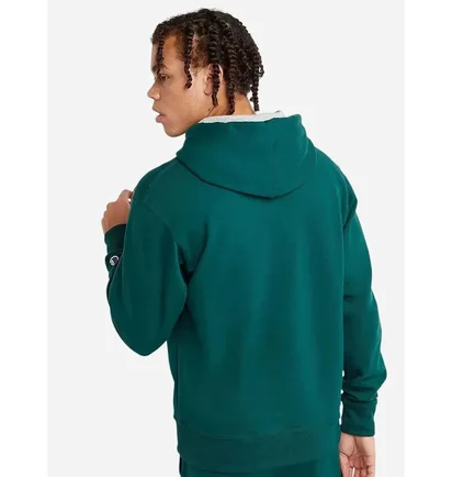 Худи мужское Champion Powerblend Fleece Green HBGF89H-CHA