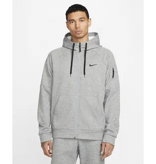 Толстовка мужская Nike Therma MenS Therma-Fit Full-Zip Fitness Top Grey DQ4830-063