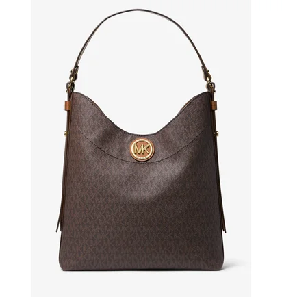 Сумка жіноча Michael Kors Bowery Large Logo Shoulder Bag Brown 30S0GBOH7B-BRN-ACORN-47067