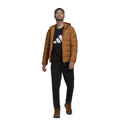 Куртка чоловіча Adidas Helionic Down Hooded Jacket Brown GU3953