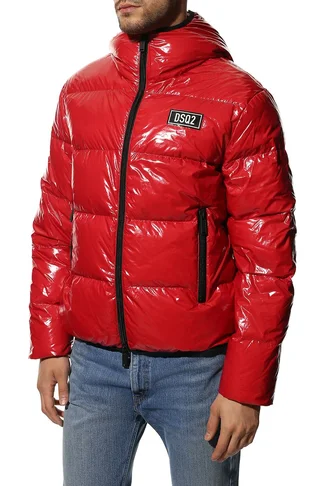 Пуховик чоловічий Dsquared2 Puffer Bomber Red S74AM1322-S54056-RED