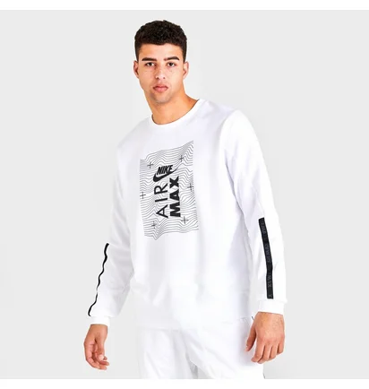 Свитшот мужской Nike Sportswear Air Max Sweatshirt White Dv2334-100