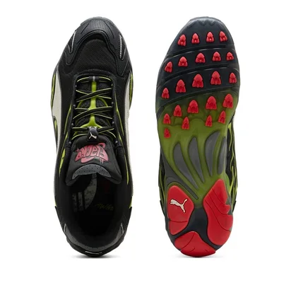 Кроссовки мужские Puma A$Ap Rocky X Inhale Black Lime Pow Black 402459-01