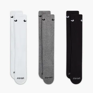 Носки унисекс Nike Everyday Plus Cush Crew Multi (3 пары) SX6888-964