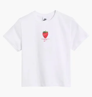 Футболка женская Nike Sportswear Baby Strawberry White IQ3343-100