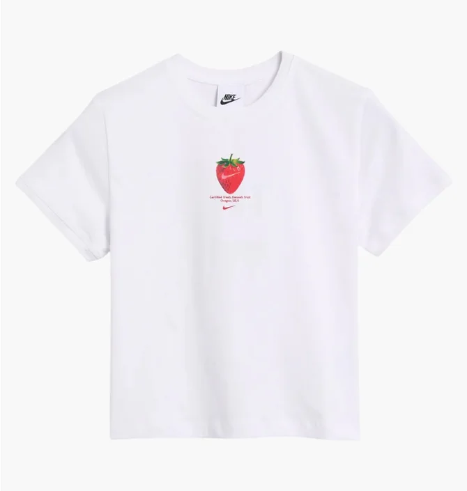 Футболка женская Nike Sportswear Baby Strawberry White IQ3343-100