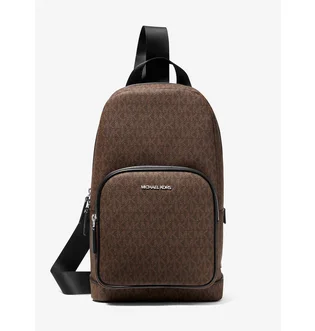 Сумка чоловіча Michael Kors Mens Cooper Logo Sling Pack Brown 37S1LCOY1B-BROWN-BLACK-47040