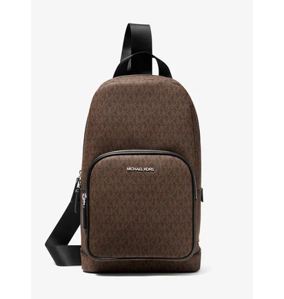 Сумка чоловіча Michael Kors Mens Cooper Logo Sling Pack Brown 37S1LCOY1B-BROWN-BLACK-47040