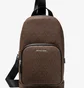 Сумка чоловіча Michael Kors Mens Cooper Logo Sling Pack Brown 37S1LCOY1B-BROWN-BLACK-47040
