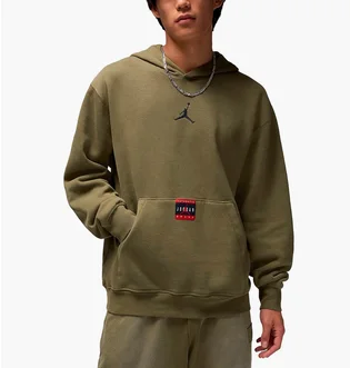 Худі чоловіче Air Jordan Brooklyn Ess Flc Olive HQ2665-222