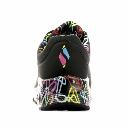 Кросівки жіночі Skechers Uno Loving Love Black 155506-BBK