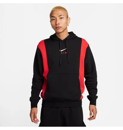 Худи мужское Nike Air Po Hoody Black/Red FV0167-012