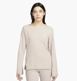 Лонгслив женский Nike W Nsw Rib Jrsy Ls Top Beige DV7866-272