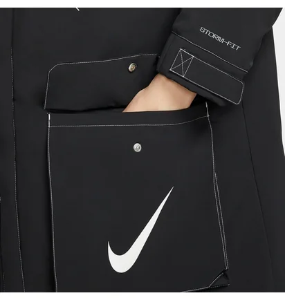 Парка жіноча Nike Sportswear Storm-Fit Swoosh Hooded Parka Black DJ1979-010