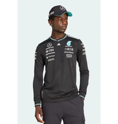 Лонгслів чоловічий Adidas Mercedes - Amg Petronas Formula One Team Driver Authentic Black JW5359