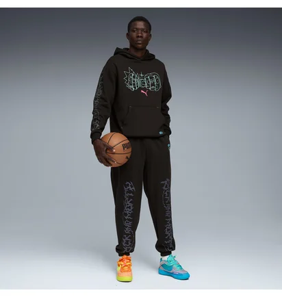 Штаны мужские Puma Hoops X Rick And Morty Black 633095-01