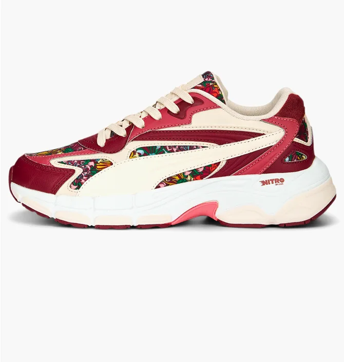 Кроссовки женские Puma  X Liberty Teveris Nitro Beige/Bordo 391568-01