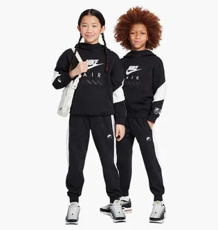 Спортивний костюм дитячий Nike Air Older Kids Fleece Black HF8812-010__HF8811-010