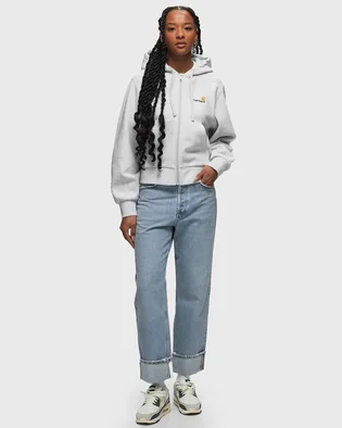 Толстовка жіноча Carhartt WIP American Script Grey I033057_482_XX