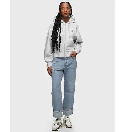 Толстовка жіноча Carhartt WIP American Script Grey I033057_482_XX