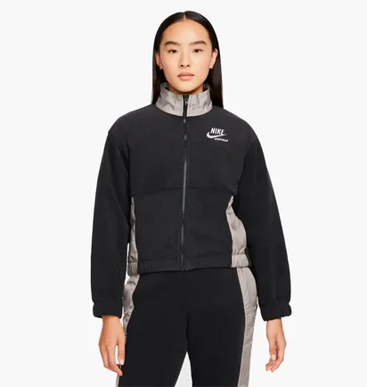 Кофта женская Nike Wmns Plush Jacket Grey Dd5712-010
