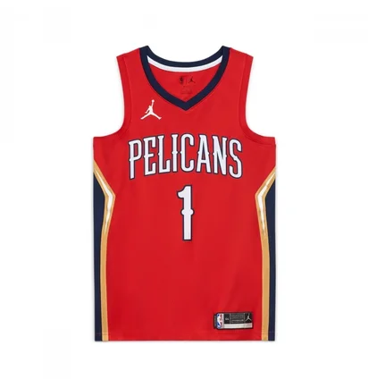 Майка чоловіча Air Jordan Nba New Orleans Pelicans Swingman Jersey Statement Edition Zion Williamson Red CV9486-660