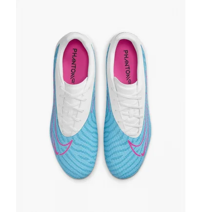 Бутсы унисекс Nike Phantom Gx Academy Sg-Pro Anti-Clog Traction White/Light Blue DD9471-446