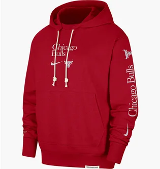 Худі чоловіче Nike Dri-Fit Chicago Bulls Standard Issue Ccourtside Red FD8589-657
