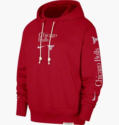 Худі чоловіче Nike Dri-Fit Chicago Bulls Standard Issue Ccourtside Red FD8589-657