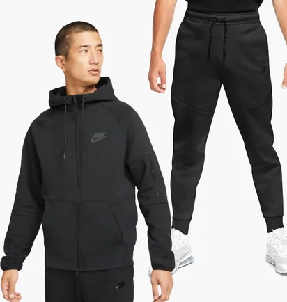 Спортивный костюм мужской Nike Sportswear Hoodie Full-Zip Black DD5284-010__DD5293-010