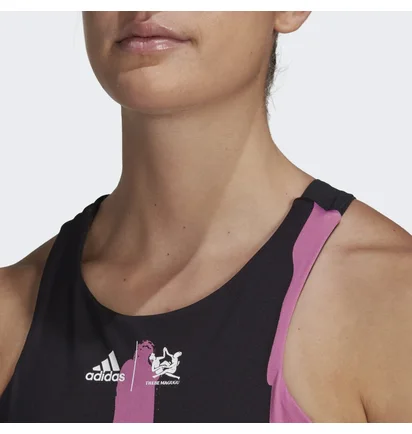 Майка женская Adidas Thebe Magugu Tennis New York Y-Back Tank Top Black Ht4234