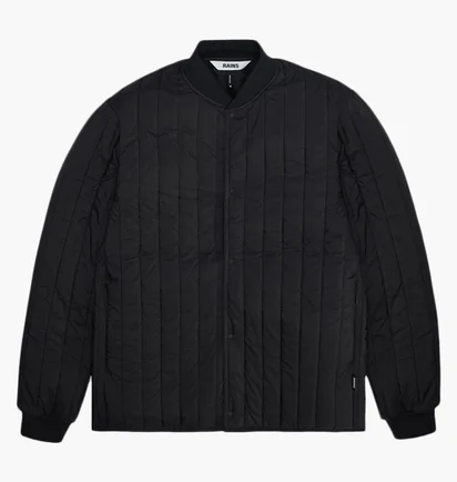 Бомбер мужской Rains Banja Liner Black 21680