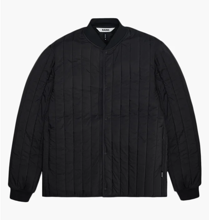 Бомбер мужской Rains Banja Liner Black 21680