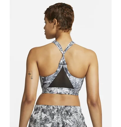 Топ жіночий Nike W Df Swsh Wrap Bra Aop Grey DX1778-010