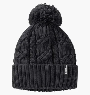 Куртка унисекс Jack Wolfskin Pompom Beanie Black 1905092-6000