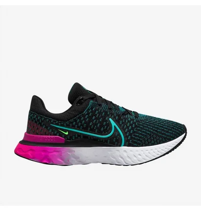 Кроссовки женские Nike React Infinity Run Flyknit 3 Black/Turquoise DD3024-003