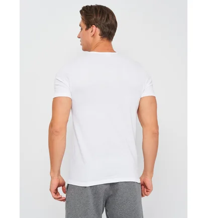 Футболка мужская Kappa Mezza Manica Girocollo White K1305-BIANCO
