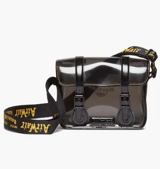 Сумка унісекс Dr. Martens 7 Inch Clear Transparent Pu Crossbody Satchel Black AC917014